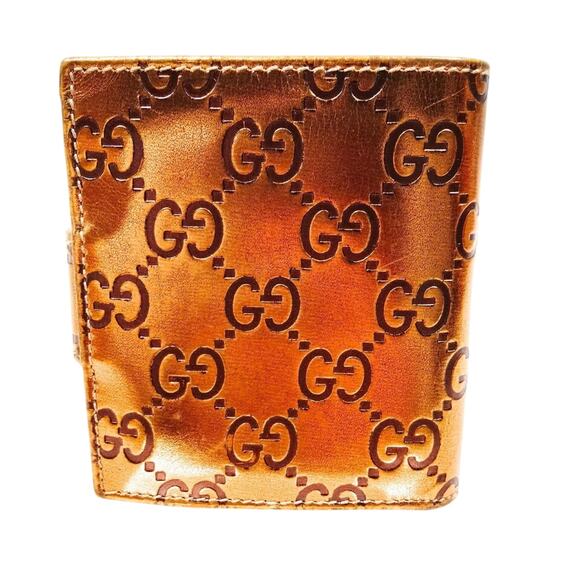 Gucci Metalic Bronze Guccissma wallet - Picture 2 of 9